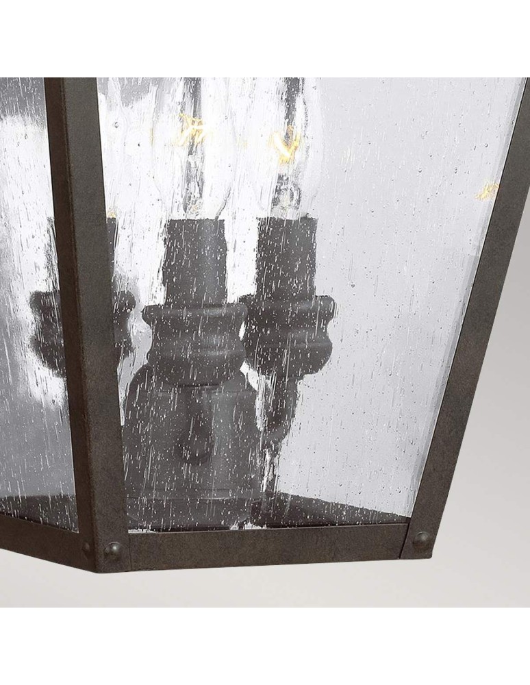 Outdoor wall lamps - Elstead Lighting Large Galena wall lantern - 3 light sources IP44 FE-GALENA2-L-SBL - product kolory-swiatla.pl 3