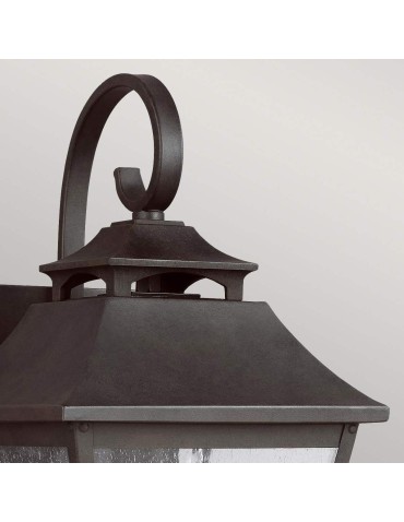 Elstead Lighting Średnia latarnia naścienna Galena - 1 źródło światła IP44 FE-GALENA2-M-SBL - produkt 2