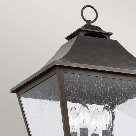 Elstead Lighting Głowica latarni – 4 źródła światła Galena IP44 FE-GALENA5-XL-SBL