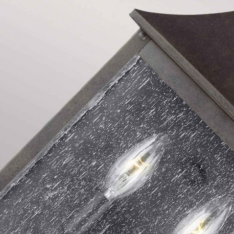 Elstead Lighting Latarnia naścienna Galena - 2 źródła światła IP44 FE-GALENA7-SBL