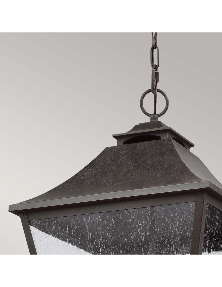 Elstead Lighting Galena pendant lantern - 4 light sources IP44 FE-GALENA8-XL-SBL