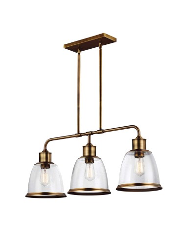 Elstead Lighting Hobson pendant lamp - 3 light sources - Aged brass FE-HOBSON-3P-AB