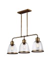 Elstead Lighting Hobson pendant lamp - 3 light sources - Aged brass FE-HOBSON-3P-AB