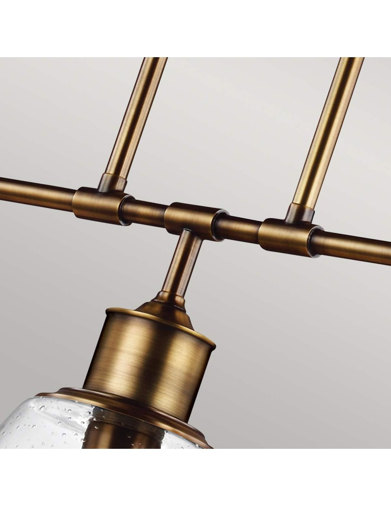 Pendant lamps - Elstead Lighting Hobson pendant lamp - 3 light sources - Aged brass FE-HOBSON-3P-AB - product kolory-swiatla.pl 3