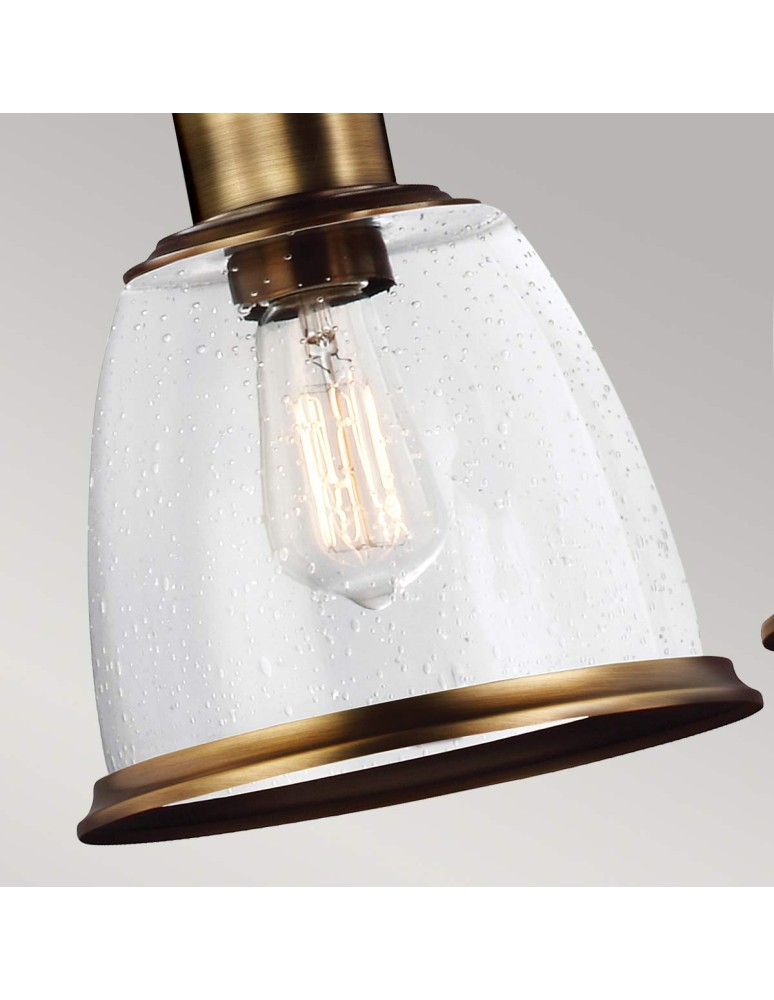 Elstead Lighting Lampa wisząca Hobson - 3 źródła światła - Postarzany mosiądz FE-HOBSON-3P-AB