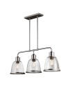Elstead Lighting Lampa wisząca Hobson - 3 źródła światła - Satynowy nikiel FE-HOBSON-3P-SN