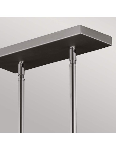 Elstead Lighting Lampa wisząca Hobson - 3 źródła światła - Satynowy nikiel FE-HOBSON-3P-SN - produkt 2