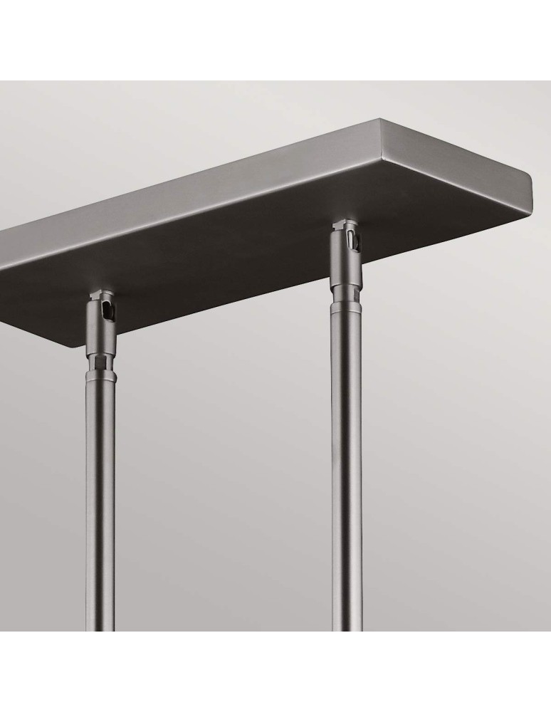 Elstead Lighting Lampa wisząca Hobson - 3 źródła światła - Satynowy nikiel FE-HOBSON-3P-SN