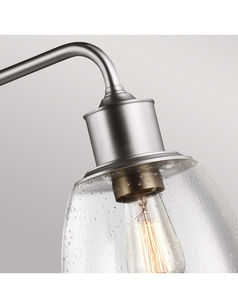 Elstead Lighting Lampa wisząca Hobson - 3 źródła światła - Satynowy nikiel FE-HOBSON-3P-SN