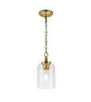 Elstead Lighting Lampa wisząca Hounslow - 1 źródło światła - Oksydowany mosiądz FE-HOUNSLOW-P-BB