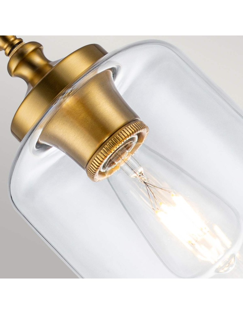 Elstead Lighting Lampa wisząca Hounslow - 1 źródło światła - Oksydowany mosiądz FE-HOUNSLOW-P-BB