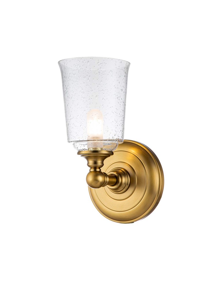 Bathroom wall lamps - Elstead Lighting Huguenot Lake wall lamp - 1 light source - Oxidized brass IP44 FE-HUGOLAKE1BATH-BB - product kolory-swiatla.pl 1