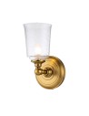 Elstead Lighting Huguenot Lake wall lamp - 1 light source - Oxidized brass IP44 FE-HUGOLAKE1BATH-BB