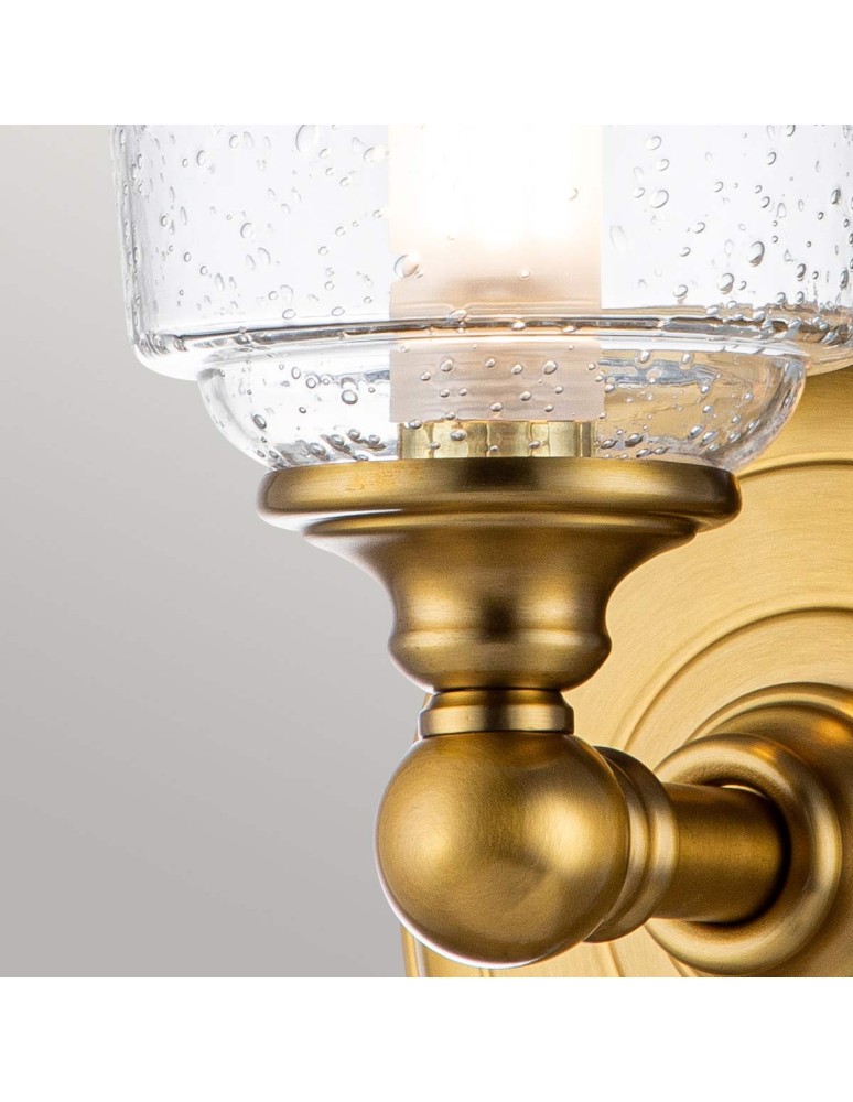 Elstead Lighting Kinkiet Huguenot Lake - 1 źródło światła - Oksydowany mosiądz IP44 FE-HUGOLAKE1BATH-BB