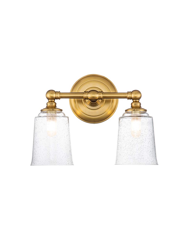 Bathroom wall lamps - Elstead Lighting Huguenot Lake wall lamp - 2 light sources - Oxidized brass IP44 FE-HUGOLAKE2BATH-BB - product kolory-swiatla.pl 1