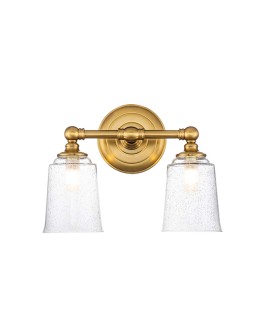 Elstead Lighting Huguenot Lake wall lamp - 2 light sources - Oxidized brass IP44 FE-HUGOLAKE2BATH-BB