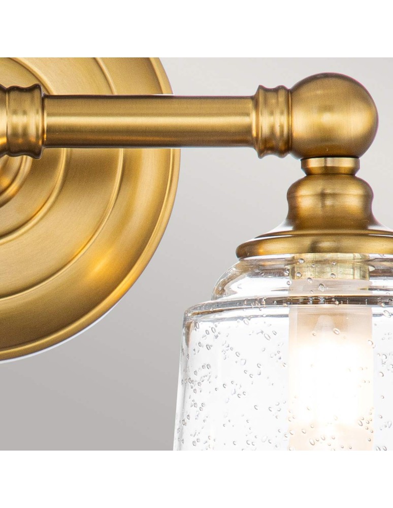 Bathroom wall lamps - Elstead Lighting Huguenot Lake wall lamp - 2 light sources - Oxidized brass IP44 FE-HUGOLAKE2BATH-BB - product kolory-swiatla.pl 3
