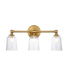 Elstead Lighting Kinkiet Huguenot Lake - 3 źródła światła - Oksydowany mosiądz IP44 FE-HUGOLAKE3BATH-BB