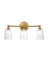 Elstead Lighting Huguenot Lake wall lamp - 3 light sources - Oxidized brass IP44 FE-HUGOLAKE3BATH-BB