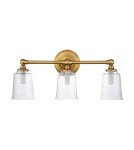 Bathroom wall lamps - Elstead Lighting Huguenot Lake wall lamp - 3 light sources - Oxidized brass IP44 FE-HUGOLAKE3BATH-BB - product 2