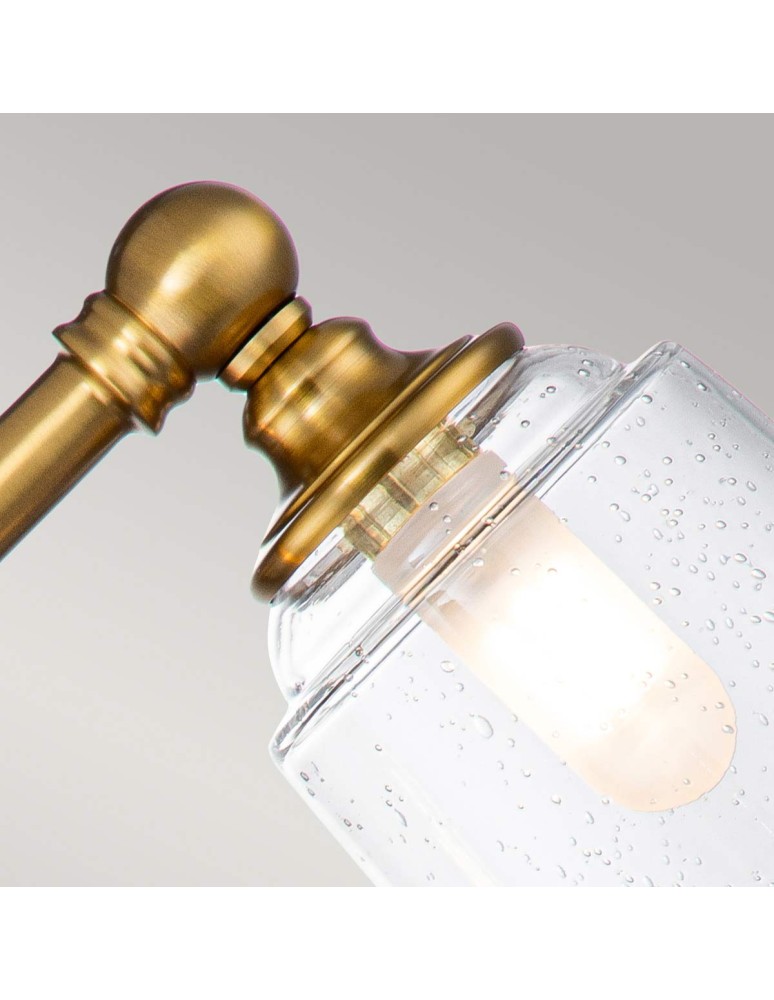 Bathroom wall lamps - Elstead Lighting Huguenot Lake wall lamp - 3 light sources - Oxidized brass IP44 FE-HUGOLAKE3BATH-BB - product kolory-swiatla.pl 4