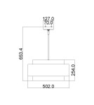 Elstead Lighting Lampa wisząca Kenney - 3 źródła światła FE-KENNEY-3P