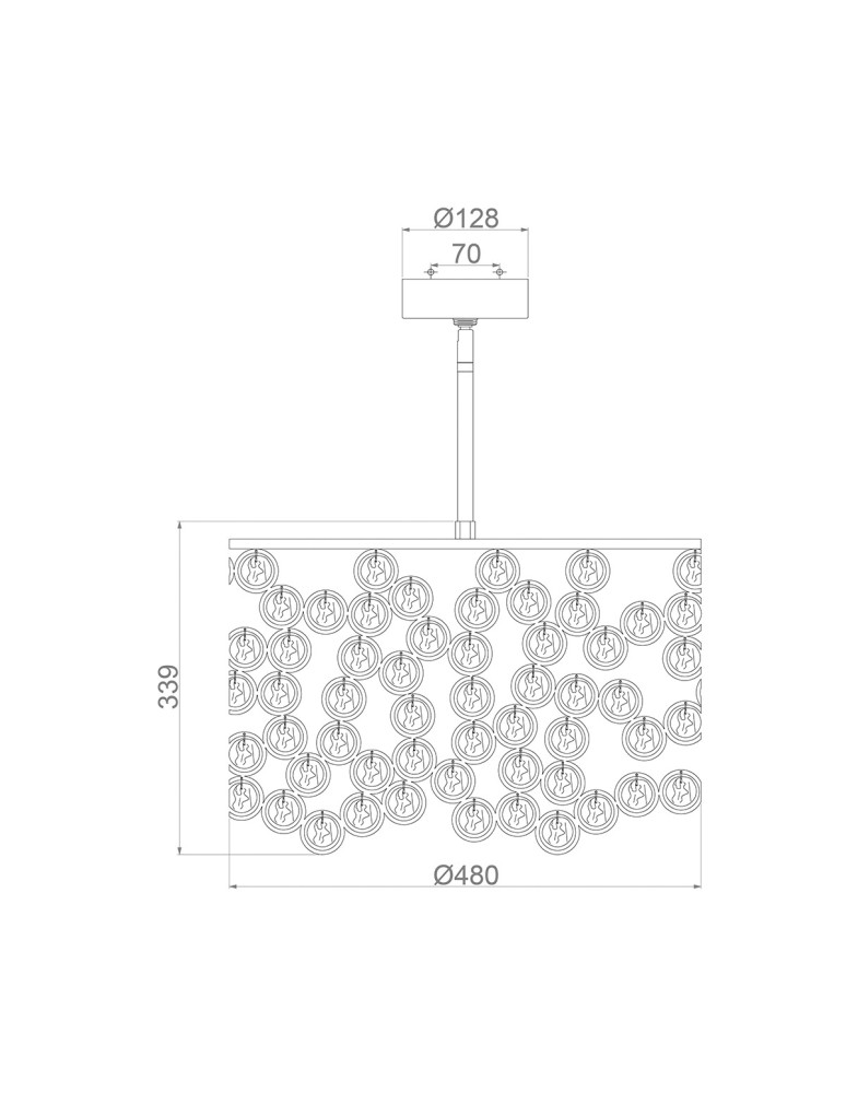 Pendant lamps - Elstead Lighting Lexi pendant lamp - 3 light sources FE-LEXI-P - product kolory-swiatla.pl 5