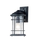 Outdoor wall lamps - Elstead Lighting Medium Lighthouse wall lantern - 1 light source - Textured black IP44 FE-LIGHTHOUSE2-M-BLK - product 1