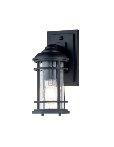 Elstead Lighting Small wall lantern Lighthouse - 1 light source - Textured black IP44 FE-LIGHTHOUSE2-S-BLK