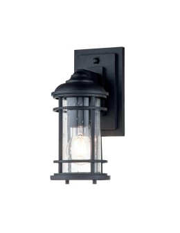 Elstead Lighting Mała latarnia naścienna Lighthouse - 1 źródło światła - Teksturowana czerń IP44 FE-LIGHTHOUSE2-S-BLK