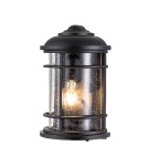 Outdoor wall lamps - Elstead Lighting Lighthouse wall lantern - 1 light source - Textured black IP44 FE-LIGHTHOUSE-7-BLK - product 1