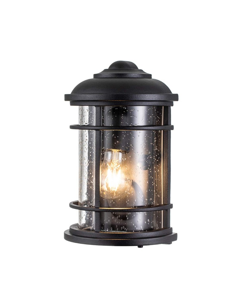 Outdoor wall lamps - Elstead Lighting Lighthouse wall lantern - 1 light source - Textured black IP44 FE-LIGHTHOUSE-7-BLK - product kolory-swiatla.pl 1