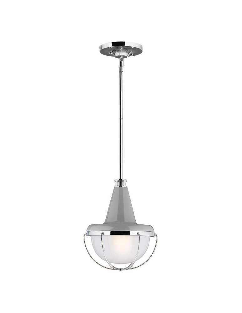 Elstead Lighting Lampa wisząca Livingston - 1 źródło światła FE-LIVINGSTON-P-S