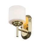 Elstead Lighting Kinkiet Malibu - 1 źródło światła - Polerowany mosiądz IP44 FE-MALIBU1-BATH-PB Elstead Lighting Kinkiet Malibu - 1 źródło światła - Polerowany mosiądz IP44 FE-MALIBU1-BATH-PB