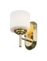 Elstead Lighting Kinkiet Malibu - 1 źródło światła - Polerowany mosiądz IP44 FE-MALIBU1-BATH-PB Elstead Lighting Kinkiet Malibu - 1 źródło światła - Polerowany mosiądz IP44 FE-MALIBU1-BATH-PB