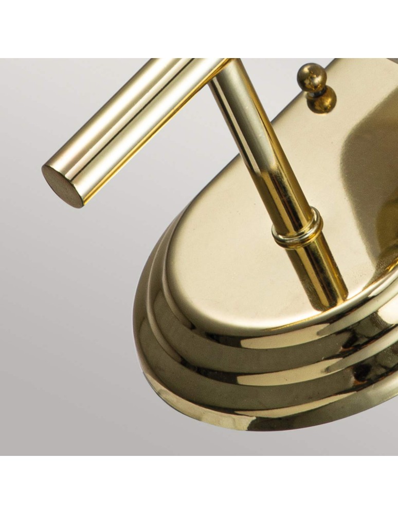 Elstead Lighting Kinkiet Malibu - 1 źródło światła - Polerowany mosiądz IP44 FE-MALIBU1-BATH-PB Elstead Lighting Kinkiet Malibu - 1 źródło światła - Polerowany mosiądz IP44 FE-MALIBU1-BATH-PB