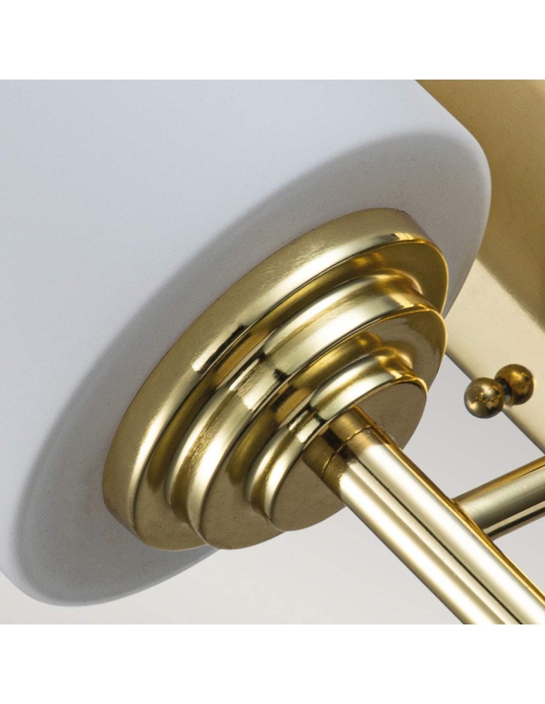 Elstead Lighting Kinkiet Malibu - 1 źródło światła - Polerowany mosiądz IP44 FE-MALIBU1-BATH-PB Elstead Lighting Kinkiet Malibu - 1 źródło światła - Polerowany mosiądz IP44 FE-MALIBU1-BATH-PB