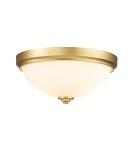 Bathroom ceiling lamps - Elstead Lighting Plafond Malibu - 2 light sources - Brushed brass IP44 FE-MALIBU-F-BATH-BB - product 1