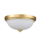 Bathroom ceiling lamps - Elstead Lighting Plafond Malibu - 2 light sources - Brushed brass IP44 FE-MALIBU-F-BATH-BB - product 2