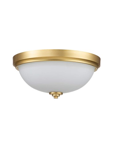 Elstead Lighting Plafond Malibu - 2 light sources - Brushed brass IP44 FE-MALIBU-F-BATH-BB - product 2