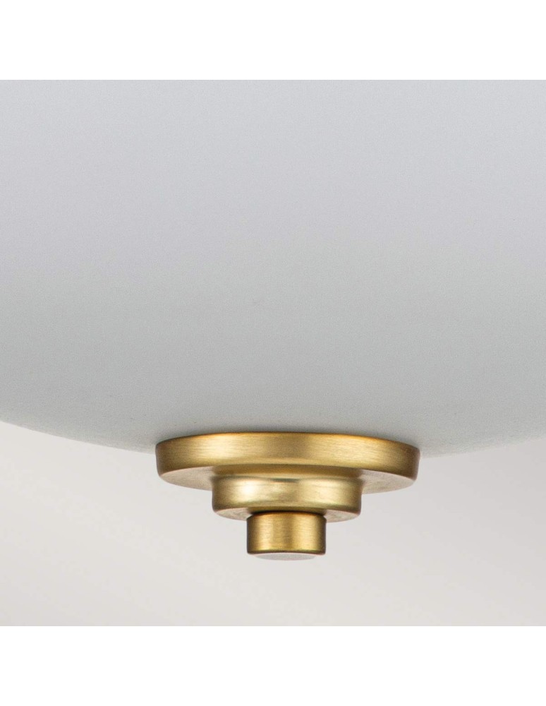 Bathroom ceiling lamps - Elstead Lighting Plafond Malibu - 2 light sources - Brushed brass IP44 FE-MALIBU-F-BATH-BB - product kolory-swiatla.pl 3