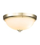 Bathroom ceiling lamps - Elstead Lighting Plafond Malibu - 2 light sources - Polished brass IP44 FE-MALIBU-F-BATH-PB - product 1