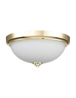 Elstead Lighting Plafond Malibu - 2 light sources - Polished brass IP44 FE-MALIBU-F-BATH-PB - product 2