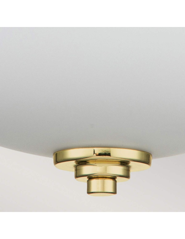 Bathroom ceiling lamps - Elstead Lighting Plafond Malibu - 2 light sources - Polished brass IP44 FE-MALIBU-F-BATH-PB - product kolory-swiatla.pl 3