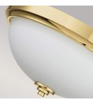 Bathroom ceiling lamps - Elstead Lighting Plafond Malibu - 2 light sources - Polished brass IP44 FE-MALIBU-F-BATH-PB - product 4