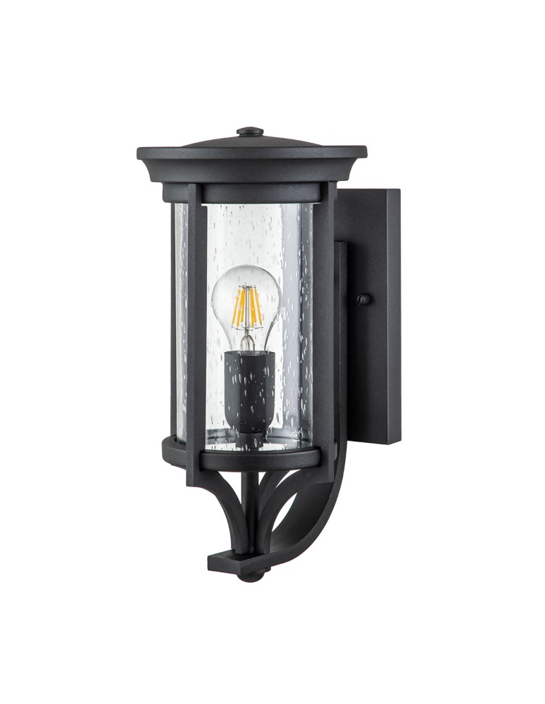 Elstead Lighting Mała latarnia naścienna Merrill - 1 źródło światła - Czarna IP44 FE-MERRILL1-S-BLK