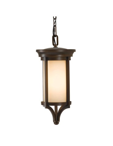 Elstead Lighting Merrill small pendant lantern - 1 light source - Old bronze IP23 FE-MERRILL8-S