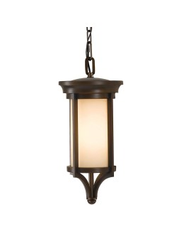 Elstead Lighting Mała latarnia wisząca Merrill - 1 źródło światła - Stary brąz IP23 FE-MERRILL8-S