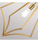 Elstead Lighting Duża lampa wisząca Nico - 1 źródło światła - Oksydowany mosiądz FE-NICO-P-L-BB