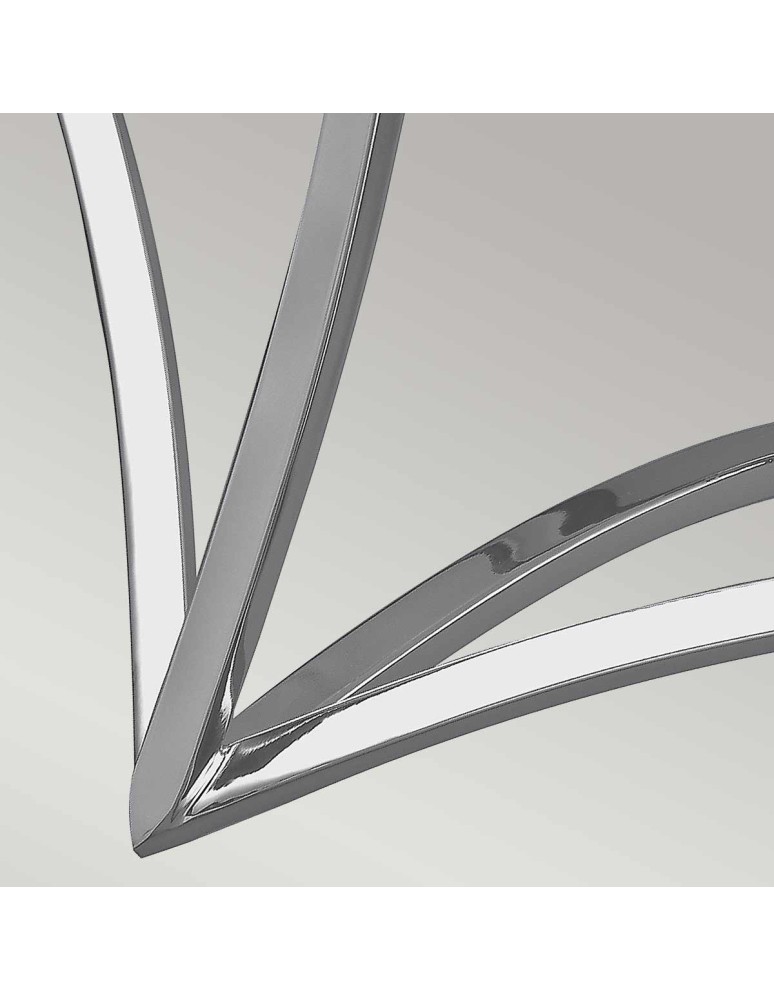 Elstead Lighting Duża lampa wisząca Nico - 1 źródło światła - Polerowany chrom FE-NICO-P-L-CH